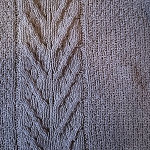 Dark blue chenille sweater